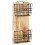 Berkfield Wall-mounted Magazine Rack 33x10x67 cm Solid Rough Mango Wood 1