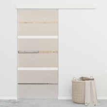 Berkfield Sliding Door ESG Glass and Aluminium 90x205 cm Silver