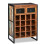Berkfield Wine Rack for 16 Bottles Solid Reclaimed Wood 1