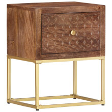 Berkfield Bedside Cabinet 40x30x50 cm Solid Mango Wood