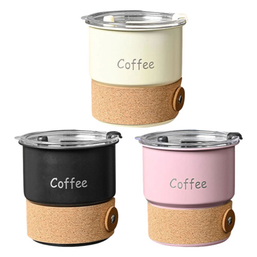 Stainless Steels Coffee Cup 420ml Capacity Dishwasher-Black 1