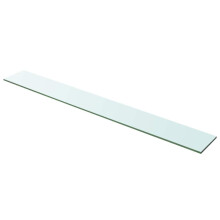 Berkfield Shelf Panel Glass Clear 100x12 cm