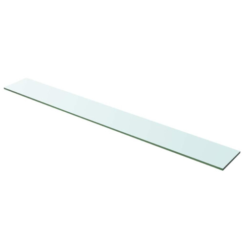 Berkfield Shelf Panel Glass Clear 100x12 cm