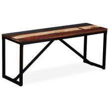 Berkfield Bench Solid Reclaimed Wood 110x35x45 cm