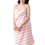 Open Back Bath Towel Robe Adjustable-White vermicelli str 1