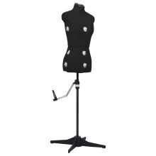 Berkfield Adjustable Dress Form Female Black S Size 33-40