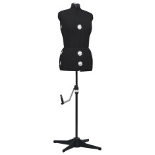 Berkfield Adjustable Dress Form Female Black M Size 40-46
