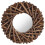 Berkfield Wall Mirror 40 cm Teak Round 1