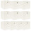 Berkfield Storage Boxes 10 pcs White 32x32x32 cm Fabric 1
