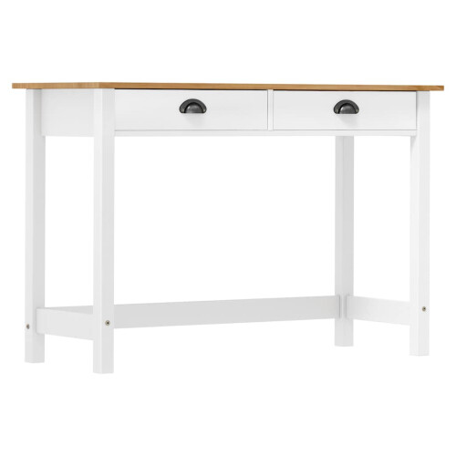 Berkfield Console Table Hill with 2 Drawers 110x45x74 cm Solid Pine Wood