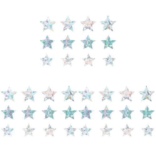 36Pcs Multi Color DIY Static Window Cling Decals for Glass Bird Safety