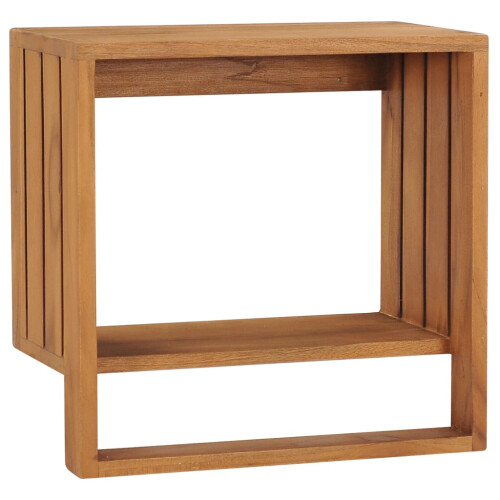 Berkfield Wall-mounted Towel Rack 35x20x35 cm Solid Teak Wood