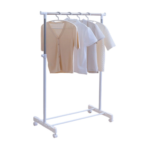 Compact Retractable Clothes Airer Sturdy Base Easy-Snow whitee
