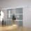 Berkfield Double Sliding Door Glass 1