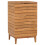 Berkfield Laundry Basket 40x40x70 cm Solid Teak Wood 1