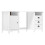 Berkfield Desk Hill White 150x50x74 cm Solid Pine Wood 1