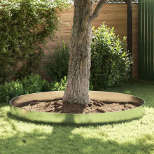 Berkfield Lawn Fence 10 pcs Galvanised Steel 100x20 cm