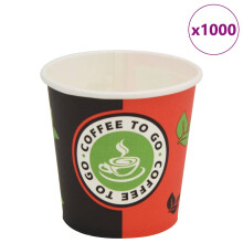 Berkfield 1000 pcs Disposable Coffee Cups Paper 120 ml (4 oz)