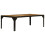 Berkfield Coffee Table Solid Rough Mango Wood and Steel 110 cm 1