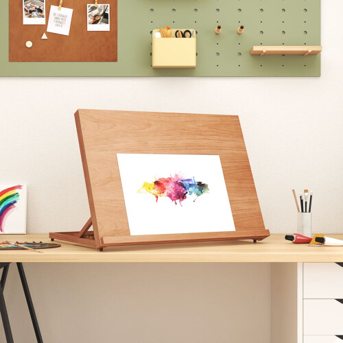 Berkfield Table Easel 65x48x7 cm Solid Beech Wood