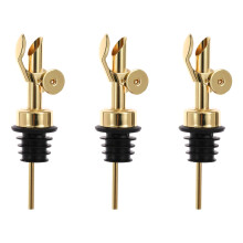 3 Stück tropfsichere, rostfreie Schnapsflaschen-Ausgießer-Golden