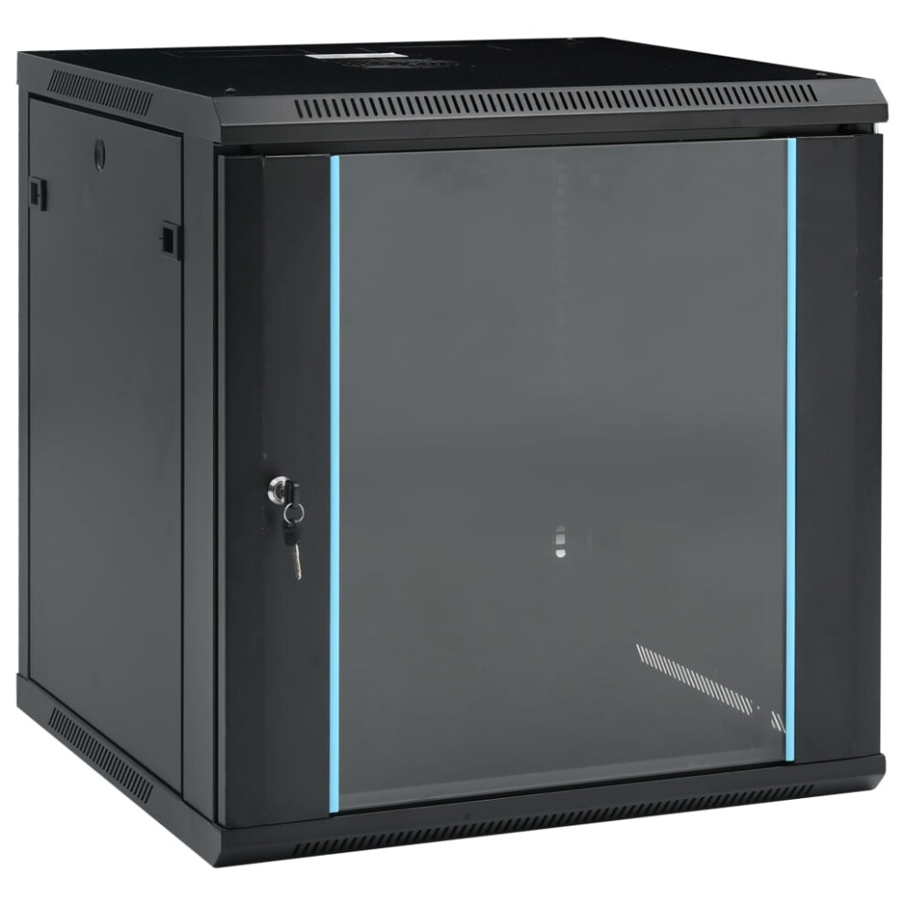 Berkfield 12U Wall Mounted Network Cabinet 19 Ip20 600X600x640 Mm 8377920650878