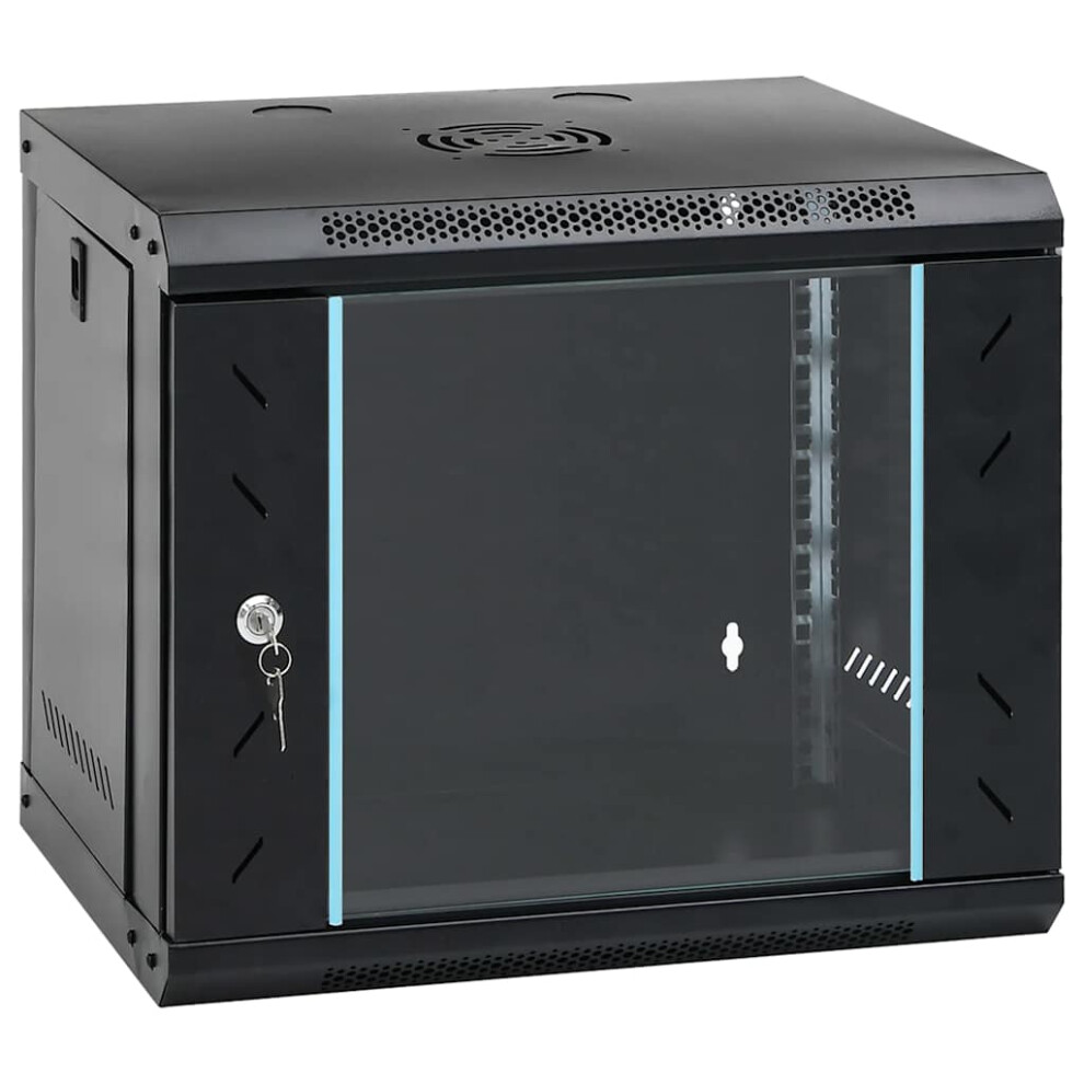 Berkfield 9U Wall Mounted Network Cabinet 19" Ip20 53X40x45 Cm 8788052489883