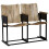Berkfield 2-Seater Bench Solid Mango Wood and Steel 1