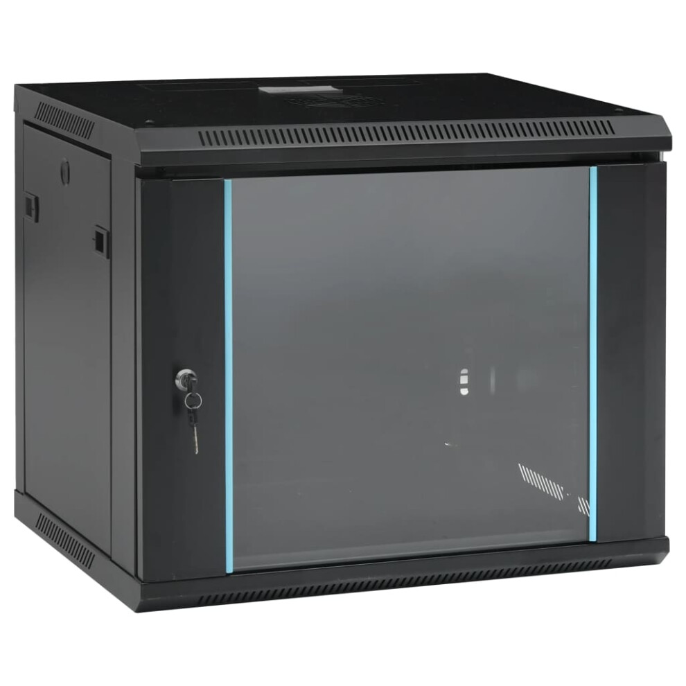 Berkfield 9U Wall Mounted Network Cabinet 19 Ip20 600X450x510 Mm 6189227039766