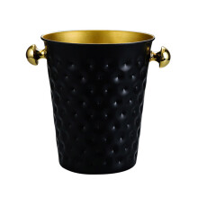 Seau à vin à large bouche, baignoire à boissons, motif-Noir