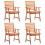 Berkfield Outdoor Dining Chairs 4 pcs Solid Acacia Wood 1