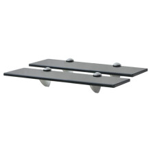 Berkfield Floating Shelves 2 pcs Glass 40x10 cm 8 mm
