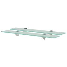 Berkfield Floating Shelves 2 pcs Glass 60x20 cm 8 mm