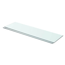 Berkfield Shelves 2 pcs Panel Glass Clear 70x20 cm