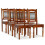 Berkfield Dining Chairs 6 pcs Solid Wood Classic 1