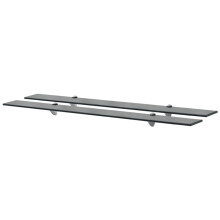 Berkfield Floating Shelves 2 pcs Glass 100x20 cm 8 mm