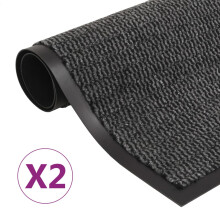 Berkfield Dust Control Mats 2 pcs Rectangular Tufted 120x180 cm Anthracite