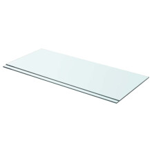 Berkfield Shelves 2 pcs Panel Glass Clear 70x30 cm