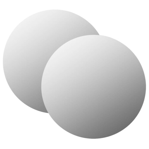 Berkfield Wall Mirrors 2 pcs 70 cm Round Glass