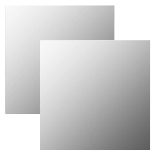 Berkfield Wall Mirrors 2 pcs 60x60 cm Square Glass