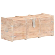 Berkfield Storage Chest 90x40x40 cm Solid Acacia Wood