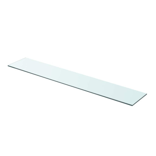 Berkfield Shelf Panel Glass Clear 90x15 cm