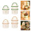 Modern Style Nonrust Steel Food Jar Double-Single layer Yellow 3