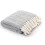 Berkfield Throw Cotton Herringbone 160x210 cm Grey 1