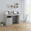 Berkfield Desk Concrete Grey 140x50x76 cm Engineered Wood 1