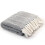 Berkfield Throw Cotton Herringbone 220x250 cm Navy Blue 1