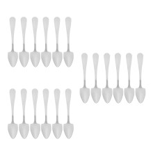 18Pcs Stainless Steel Dessert & Grapefruit Spoons Silver Mirror Finish