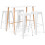 Berkfield 5 Piece Bar Set White 1
