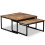 Berkfield Nesting Coffee Table Set 2 Pieces Solid Reclaimed Teak 1