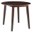 Berkfield Drop-leaf Dining Table Round MDF Brown 1